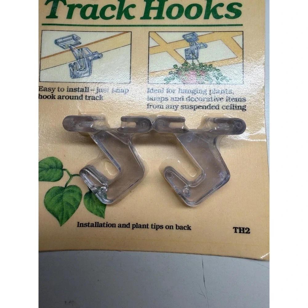 Vintage Hold-All Ceiling Track Hooks TH2 Hanging Plant Lamp Suspended Ceiling